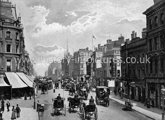 Oxford Street, Looking East, London. c.1890's